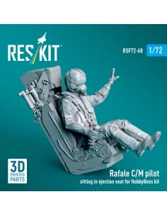 Rafale C/M pilot sitting in ejection seat for HobbyBoss kit (1 pcs)... 2