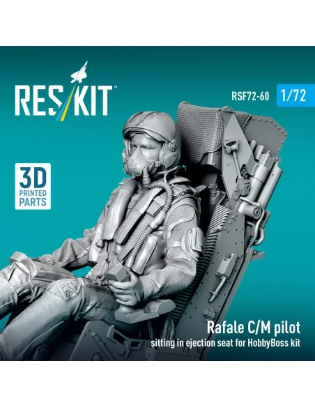 Rafale C/M pilot sitting in ejection seat for HobbyBoss kit (1 pcs)...