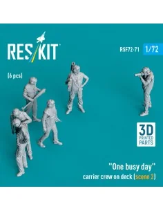 One busy day carrier crew on deck (scene 2) (6 pcs) (3D Printed), 1...