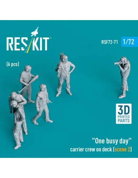 [NO_DESC] One busy day carrier crew on deck (scene 2) (6 pcs) (3D P...