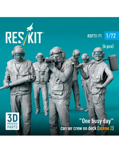 One busy day carrier crew on deck (scene 2) (6 pcs) (3D Printed), 1...