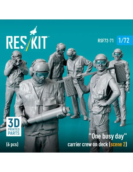 [NO_DESC] One busy day carrier crew on deck (scene 2) (6 pcs) (3D P...