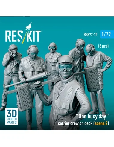 One busy day carrier crew on deck (scene 2) (6 pcs) (3D Printed), 1...