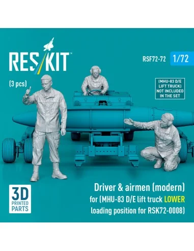 Driver & airmen (modern) (3 pcs) (MHU-83 D/E lift truck LOWER loadi...