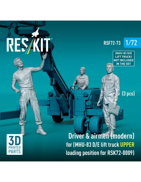 Driver & airmen (modern) (3 pcs) (MHU-83 D/E lift truck UPPER loadi...