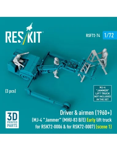 Driver & airmen (1960+) (3 pcs) (MJ-4 Jammer (MHU-83 B/E) Early lif...
