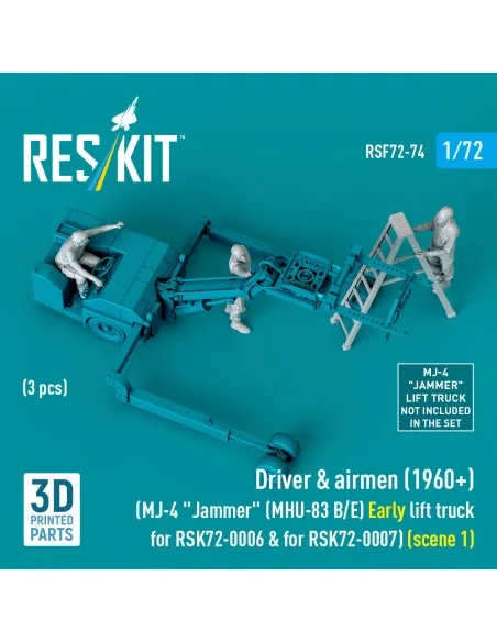 Driver & airmen (1960+) (3 pcs) (MJ-4 Jammer (MHU-83 B/E) Early lif...