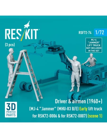 Driver & airmen (1960+) (3 pcs) (MJ-4 Jammer (MHU-83 B/E) Early lif...