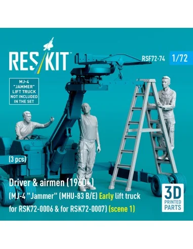 Driver & airmen (1960+) (3 pcs) (MJ-4 Jammer (MHU-83 B/E) Early lif...