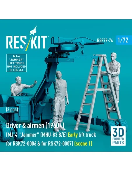 Driver & airmen (1960+) (3 pcs) (MJ-4 Jammer (MHU-83 B/E) Early lif...