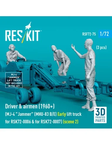 Driver & airmen (1960+) (3 pcs) (MJ-4 Jammer (MHU-83 B/E) Early lif...