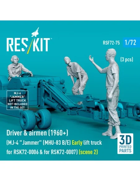 Driver & airmen (1960+) (3 pcs) (MJ-4 Jammer (MHU-83 B/E) Early lif...