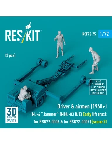Driver & airmen (1960+) (3 pcs) (MJ-4 Jammer (MHU-83 B/E) Early lif...