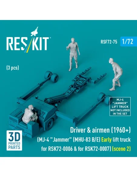 Driver & airmen (1960+) (3 pcs) (MJ-4 Jammer (MHU-83 B/E) Early lif...