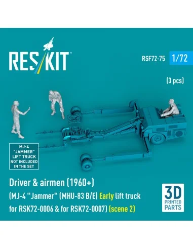 Driver & airmen (1960+) (3 pcs) (MJ-4 Jammer (MHU-83 B/E) Early lif...