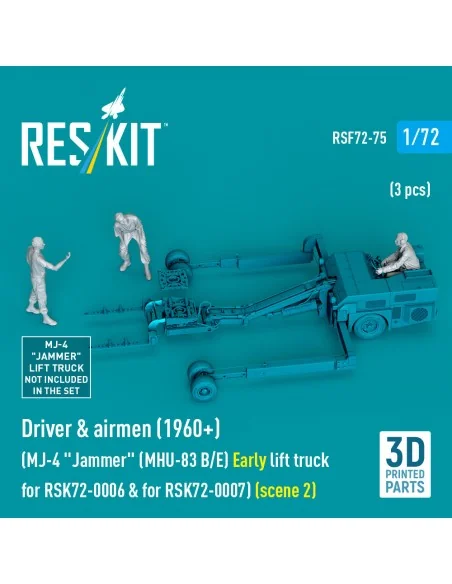 Driver & airmen (1960+) (3 pcs) (MJ-4 Jammer (MHU-83 B/E) Early lif...