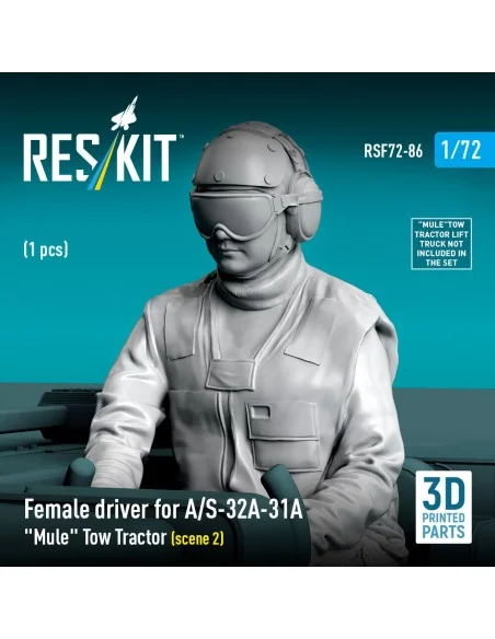 Female driver for A/S-32A-31A Mule Tow Tractor (scene 2) (1 pcs) (3...