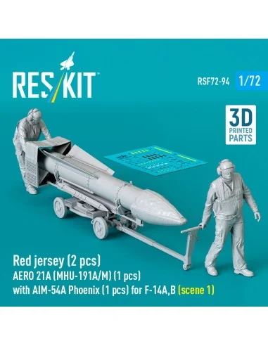 Red jersey (2 pcs) AERO 21A (MHU-191A/M) (1 pcs) with AIM-54A Phoen...