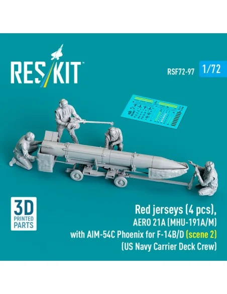 Red jerseys (4 pcs), AERO 21A (MHU-191A/M) with AIM-54C Phoenix for...