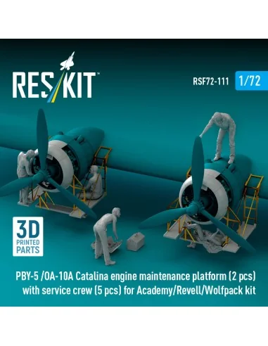 PBY-5 /OA-10A Catalina engine maintenance platform (2 pcs) with ser...