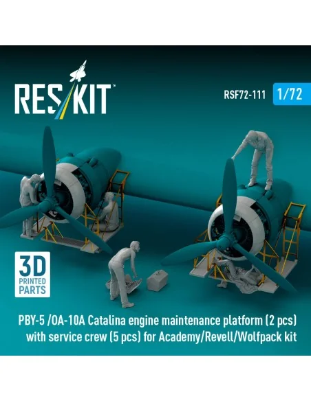PBY-5 /OA-10A Catalina engine maintenance platform (2 pcs) with ser...