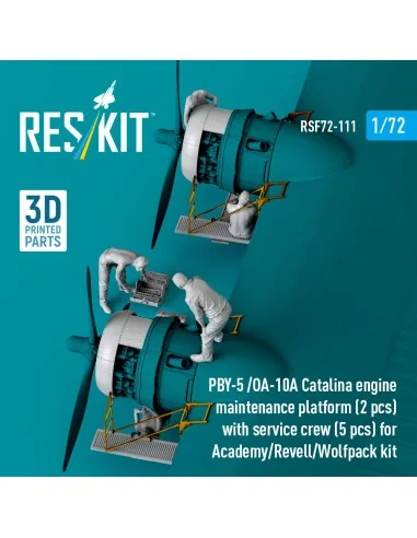 PBY-5 /OA-10A Catalina engine maintenance platform (2 pcs) with ser...
