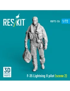 [NO_DESC] F-35 Lightning II pilot (scene 2) (3D Printed), 1/72 - Re...