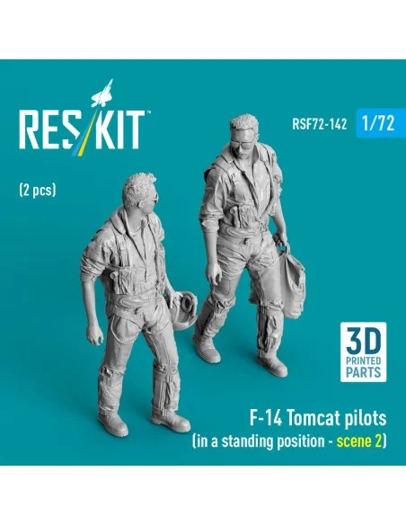 F-14 Tomcat pilots (in a standing position - scene 2) (2 pcs) (3D P...
