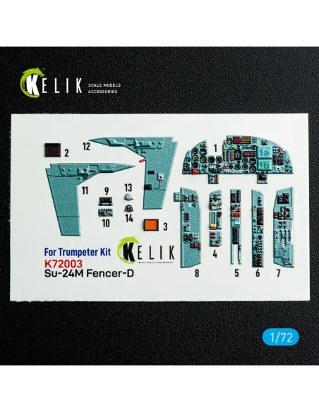 [NO_DESC] SU-24M interior 3D decals for Trumpeter kit, 1/72 - Kelik...