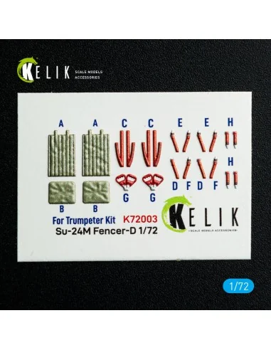 SU-24M interior 3D decals for Trumpeter kit, 1/72 - Kelik K72003
