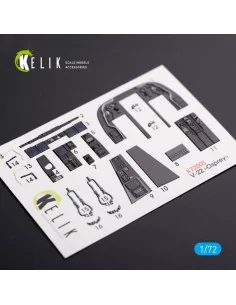 V-22 Osprey interior 3D decals for Hasegawa kit, 1/72 - Kelik K72005