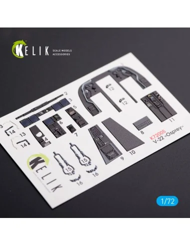 [NO_DESC] V-22 Osprey interior 3D decals for Hasegawa kit, 1/72 - K...