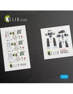 F-4E Phantom II interior 3D decals for FineMolds kit, 1/72 - Kelik ...