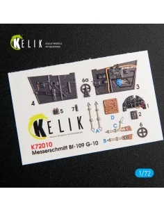 BF109-10G interior 3D decals for Fine Molds kit, 1/72 - Kelik K72010 2