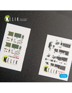 F-16D Fighting Falcon interior 3D decals for Kinetic kit, 1/72 - Ke...