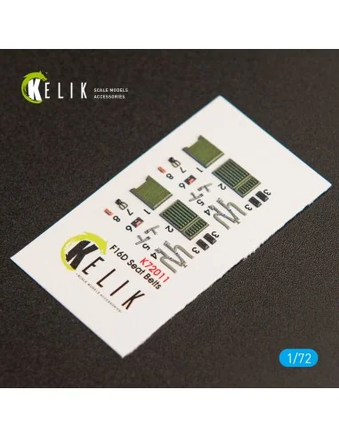 F-16D Fighting Falcon interior 3D decals for Kinetic kit, 1/72 - Ke...