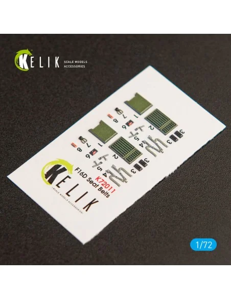 F-16D Fighting Falcon interior 3D decals for Kinetic kit, 1/72 - Ke...