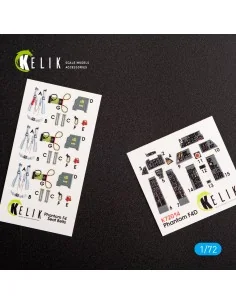 F-4D Phantom II interior 3D decals for FineMolds kit, 1/72 - Kelik ...