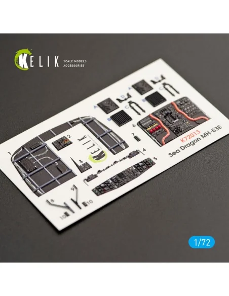 MH-53E Sea Dragon interior 3D decals for Italeri kit, 1/72 - Kelik ...