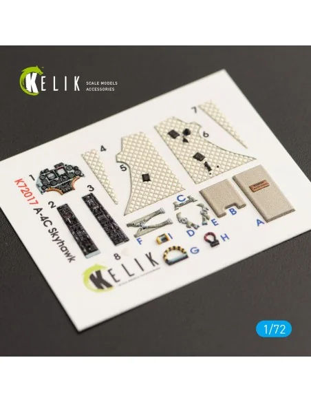 A-4C Skyhawk interior 3D decals for Fujimi/Hobby 2000 kit, 1/72 - K...