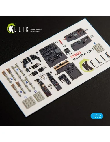 Me-410 A-1/B-1 interior 3D decals for Fine Molds kit, 1/72 - Kelik ...