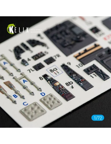 Me-410 A-1/B-1 interior 3D decals for Fine Molds kit, 1/72 - Kelik ...