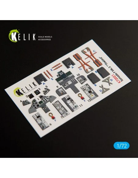 Tornado F Mk.3 Firebird interior 3D decals for Hasegawa, 1/72 - Kel...