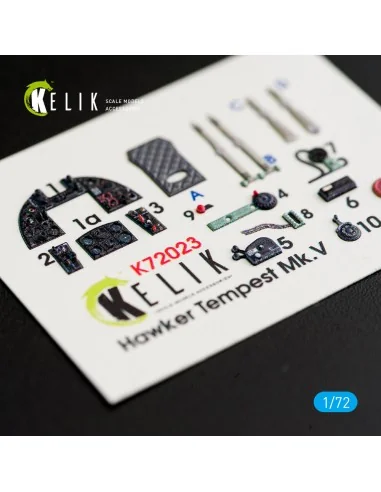 Hawker Tempest Mk.V interior 3D decals for Airfix kit, 1/72 - Kelik...