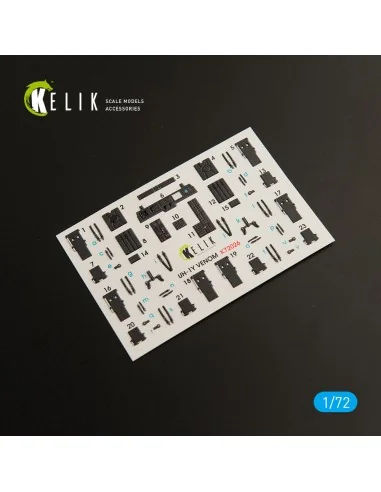UH-1Y Venom interior 3D decals for Dream Model kit, 1/72 - Kelik K7...