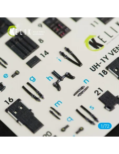 UH-1Y Venom interior 3D decals for Dream Model kit, 1/72 - Kelik K7...