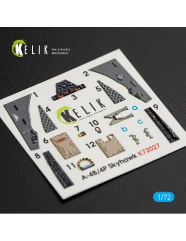 A-4(B, P) Skyhawk interior 3D decals for Airfix kit, 1/72 - Kelik K...