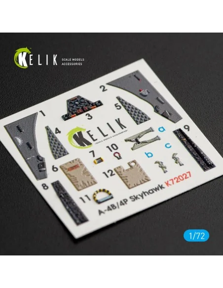 A-4(B, P) Skyhawk interior 3D decals for Airfix kit, 1/72 - Kelik K...