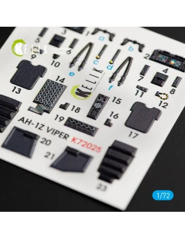 AH-1Z Viper interior 3D decals for Dream Model kit, 1/72 - Kelik K7...
