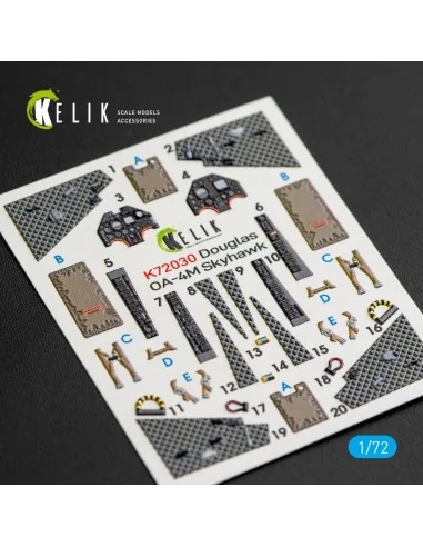 [NO_DESC] OA-4M Skyhawk interior 3D decals for Fujimi/Hobby 2000 ki...